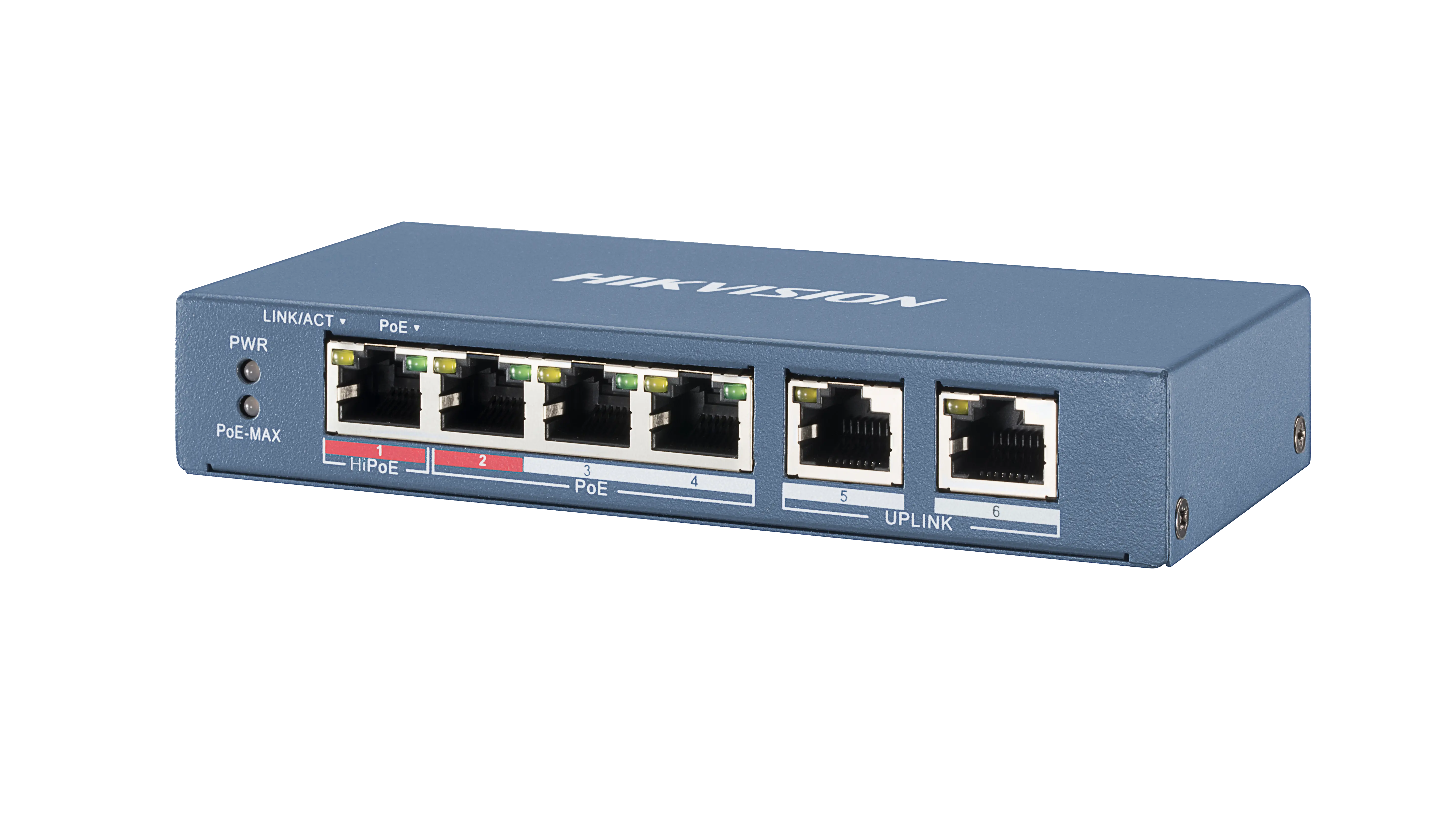 Комутатор некерований POE HIKVISION DS-3E0106HP-E