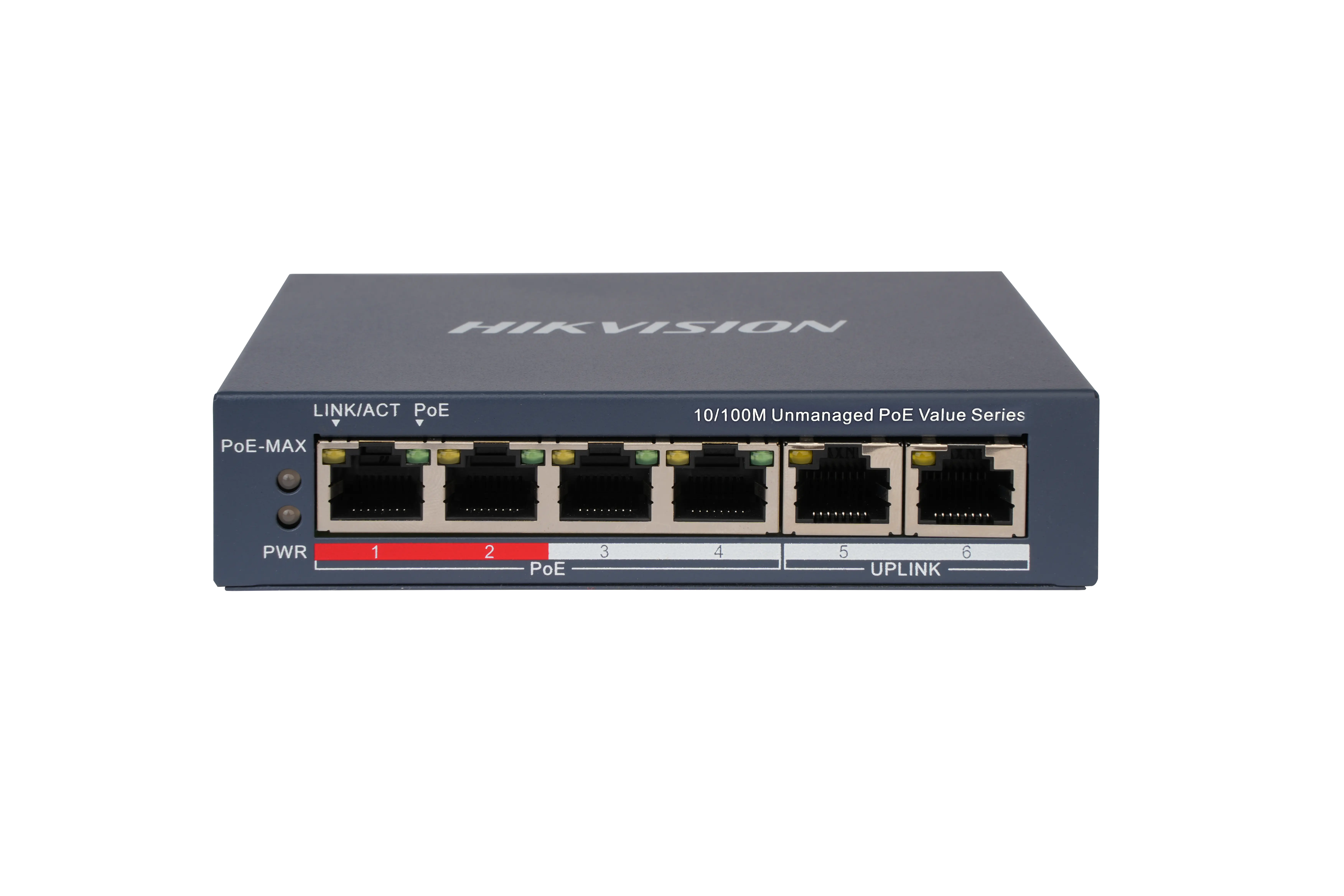 Комутатор некерований POE HIKVISION DS-3E0106P-E/M