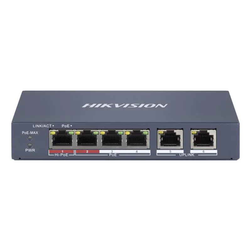 Комутатор керований POE HIKVISION DS-3E1106HP-EI