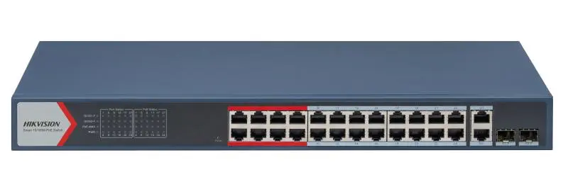 Комутатор керований POE HIKVISION DS-3E1326P-EI