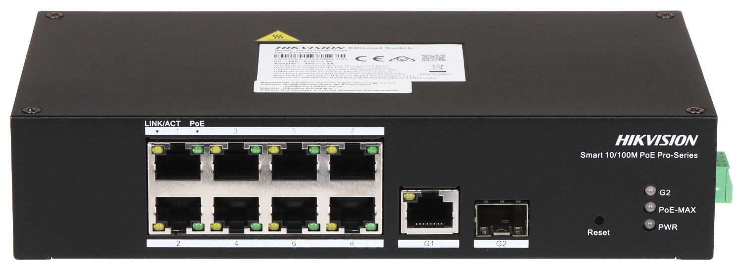 Комутатор керований POE HIKVISION DS-3T1310P-SI/HS