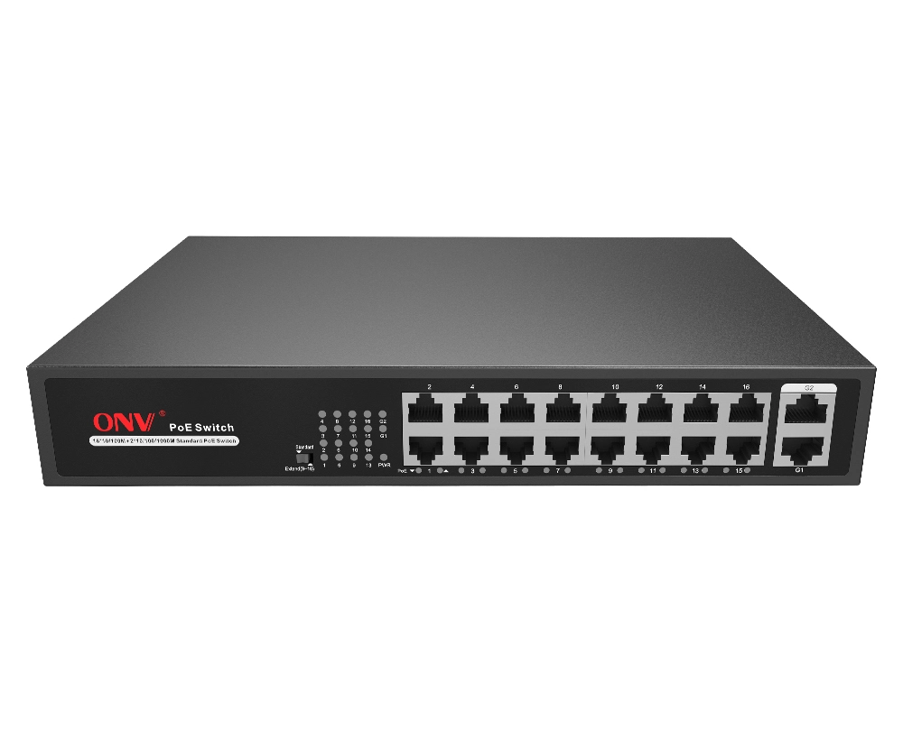 Комутатор некерований POE ONV H1016PL