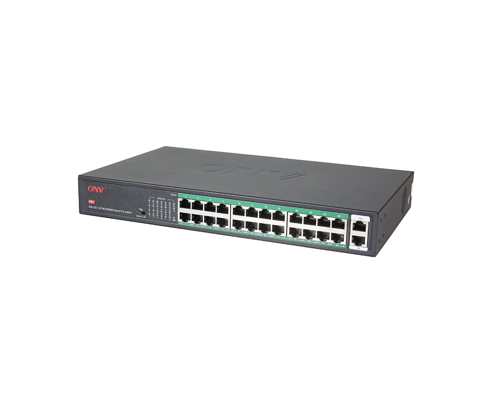 Комутатор некерований POE ONV H1024PLS