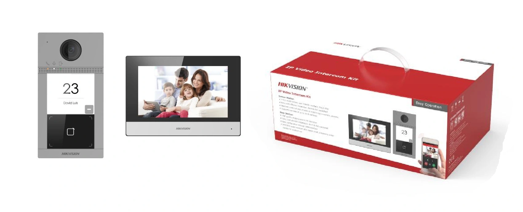 Комплект відеодомофону HIKVISION DS-KIS604-P